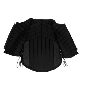 Chaleco de Neopreno Unisex para Montar a Caballo, Sin Mangas, Transpirable, Diseño Sólido, Cierre con Cordón, Protección Ecuestre de Longitud Completa - Product Image 1