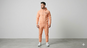 Ensemble de survêtement sportif Rexfit Premium pour homme, en coton épais, avec sweat à capuche et pantalon de survêtement oversize, personnalisable - Product Image 4