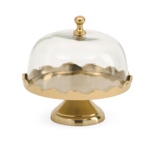 Supports à gâteaux métalliques avec cloche en verre, prix promotionnel, haute qualité, présentoir rond pour desserts, fournitures pour gâteaux d'anniversaire à domicile - Product Image 6