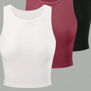 Wholesale Stretchable Crop Cami Top Women Wear Summer Styling Slim Fit Body Hugging Perfect For Casual Basic But High Quality - Product Image 5