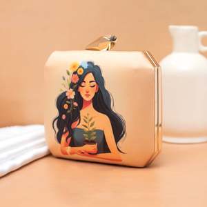 Bolso de Mano de Diseño con Estampado Floral Premium para Mujer, Ideal para Bodas y Eventos Festivos - Product Image 2