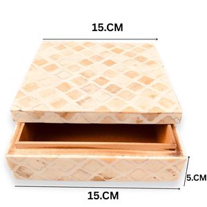 Blatant Exports Handcrafted Resin Inlay Jewelry <b>Box</b> Made of Velvet Wood for Storage Rings Necklaces and Other <b>Gifts</b> - Product Image 2