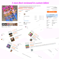 Mly Halter Stropdas Zijprint Badmode Vrouwen Custom Logo Thong Bikini 'S Sexy Badpakken