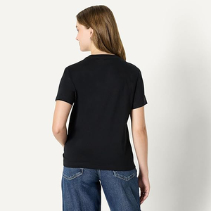 Camisetas de Cuello Redondo de Mezcla de Algodón Suave para Mujer, Venta al por Mayor, Corte Regular, Casual, Verano, Secado Rápido, Ecológicas - Product Image 3