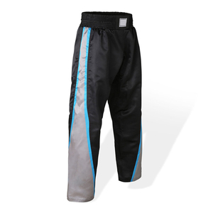 Pantalon de kickboxing unisexe, coupe classique, 100% polyester, respirant, vêtements de sport pour adultes, bleu, rouge, noir - Product Image 2