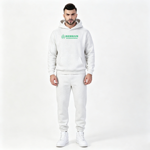 Conjunto Deportivo Informal para Hombre, Sudadera con Capucha de Felpa 100% Algodón, Pantalones Deportivos con Puños, Transpirable, Corte Regular para Gimnasio - Product Image 5