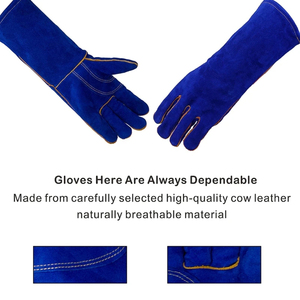 Guantes de soldadura de cuero duradero con puño recto y textura, de nuevo diseño, la mejor calidad de material, para hombre, precio al por mayor. - Product Image 4