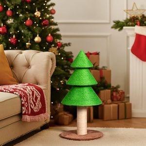 Griffoir pour chat en forme de sapin de Noël de 31,5 pouces, grand griffoir pour chats d'intérieur, tour à griffer avec sisal pour chats d'intérieur - Product Image 6