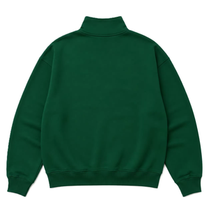 OEM Wholesale Vintage Wash 100% Cotton Varsity Loose Fit Quarter Zip Custom DTG Print Logo Women's Hoodies Custom Regular Sleeve - Product Image 5
