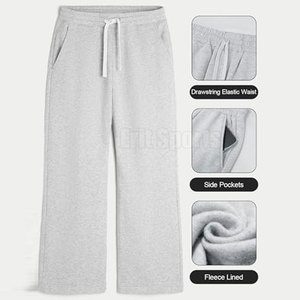 Soft Comfort Fabric Mid Waist Elastic Waist Casual Slim Fit Eco-Friendly Breathable Lightweight <b>Flare</b> <b>Trouser</b> for Daily Wear <b>Men</b> - Product Image 5