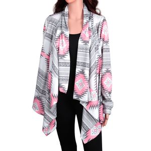 Cardigan da donna traspirante a maniche lunghe con apertura frontale e collo a scialle - Collezione Well - Product Image 1