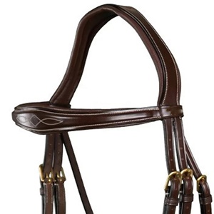 Brida ecuestre Horsekraft, gran oferta, cuero inglés de calidad Premium con cómodas hebillas de latón anatómicas con Flash Noseband - Product Image 3