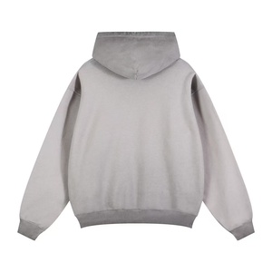 Sweat-shirt à capuche pour homme de haute qualité, coton premium, anti-plis, streetwear décontracté, logo personnalisé, vente en gros - Product Image 3