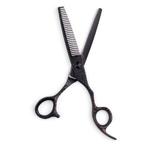 Ensemble de ciseaux de coiffure Rockstar noir mat, acier inoxydable de haute qualité, usage professionnel pour barbier et salon - Product Image 5