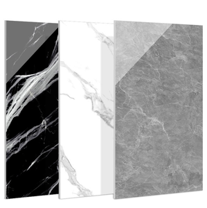 Baldosas de Porcelana Cerámica Metálica Pulida y Esmaltada de Gran Formato, Blancas Brillantes, Efecto Mármol, 750x1500mm, 9mm, para Baño - Product Image 1