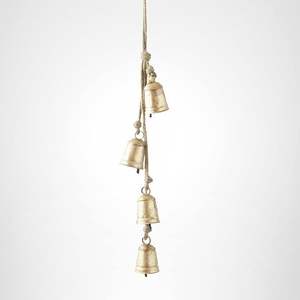 Juego de Campanas de Metal de Diseño Moderno, 3 Campanas Armoniosas para Árbol de Navidad, Decoración Rústica Ecológica Hecha a Mano para el Hogar, Tamaño y Logotipo Personalizables - Product Image 2