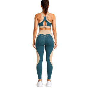 Ensemble de yoga pour femmes - Design uni sur le devant, tissu doux écologique et à séchage rapide, matériau durable, ensemble 2 pièces pour l'entraînement quotidien et la salle de sport - Product Image 3
