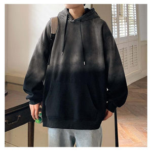 Vente en gros de sweats à capuche surdimensionnés épais en coton pour hommes grande taille personnalisés - Product Image 2