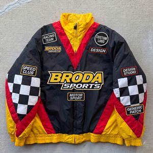 High Quality OEM Racing Bomber <b>Jacket</b> Vintage Streetwear Motorbike Embroidered Cotton Breathable Spring <b>Summer</b> Autumn Winter All - Product Image 1