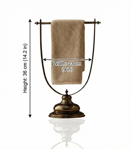 Porta toallas de estilo vintage para encimera, para habitaciones de hotel, habitaciones de huéspedes, estilo real, elegante, duradero, para uso en baño y lavabo. - Product Image 2