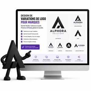 Diseño de Variaciones de Logotipo para Marcas con Identidad Flexible, Cohesión Visual y Presencia, Preparado para IA, Global, Duradero, Online - Product Image 1