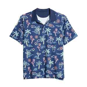 เสื้อเชิ้ตผู้ชายระบายอากาศได้ดี พิมพ์ลายแบบซับลิเมชั่น ผ้าฝ้าย 100% มีกระเป๋าเสื้อ กันยับ พิมพ์ลายดิจิตอลตามสั่ง มีตัวอย่างฟรี จัดส่งรวดเร็ว - Product Image 3