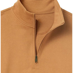 Sweat à capuche unisexe en polaire tissé, demi-zip, écologique, respirant, anti-boulochage, coupe ample, automne, couleur unie, personnalisable - Product Image 5