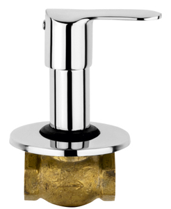 High quality <b>concealed</b> cock with flange chrome plated hot cold water tap bathroom wall fitting plumbing system modern design - Product Image 2