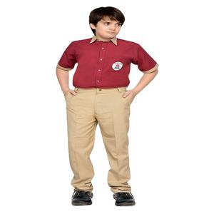 Promocional nuevo uniforme de escuela primaria islámica para niños logotipo personalizado de alta calidad Ceemee algodón manga corta Camisa pantalón conjunto - Product Image 1