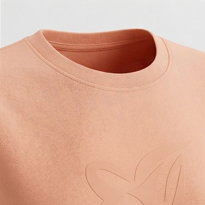 Ensemble 2 pièces pour femmes, t-shirt à manches courtes en tricot uni et short au-dessus du genou, col rond, décontracté, printemps-été - Product Image 4