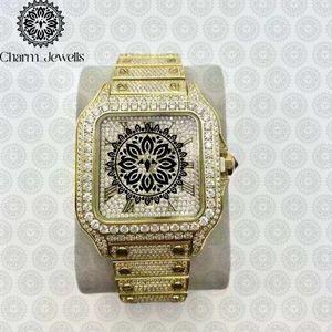 Reloj de Lujo para Hombre Charm Jewells, de Acero Inoxidable, Caja Cuadrada, Movimiento Mecánico, Fecha Automática, Cristal de Zafiro Luminoso, 10 Bar - Product Image 3