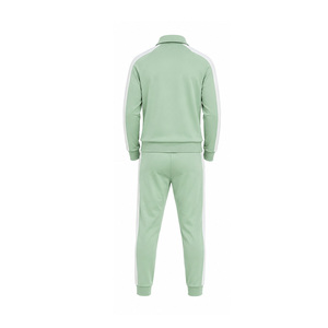 OEM Men Sport Tracksuits Custom Fleece Fitness Training Set Zip Jacket Jogger <b>Pants</b> Wholesale Athletic Wear Supplier OEM Factory - Product Image 2