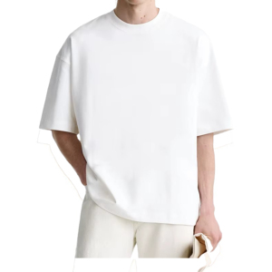 T-shirt en coton premium pour homme, décontracté, à manches courtes, col rond, doux, respirant, léger, élégant, pour la salle de sport, le streetwear - Product Image 3