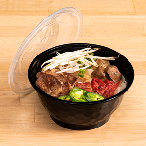 Conteneur jetable rond en PP Tiya TY-R16 avec couvercle, capacité de 16 oz, sans BPA, micro-ondable, recyclable pour restaurants et hôtels - Product Image 5