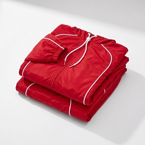 Ensemble veste coupe-vent à capuche et short pour homme, couleur unie, sportif, séchage rapide, polyester, tenue d'entraînement d'été - Product Image 5