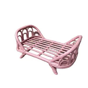 Adorable pinky little doll bed doll house furniture