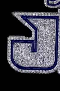 Collar con colgante de nombre con incrustaciones de moissanita incolora de corte redondo en plata 925, joyería hip hop personalizada a precio de mayorista. - Product Image 6