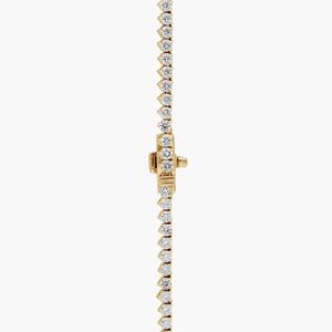 Women's Graduated Lab Grown Diamond Round Brilliant Cut Luxury Eternity <b>Necklace</b> in White Gold - Product Image 3