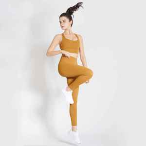 New Arrival Customized Breathable <b>Low</b> Moq Yoga Set Woman Custom New Quality <b>Low</b> Price Yoga Set For Online Sale - Product Image 6
