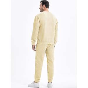 2025, Jersey de punto Jacquard de 2 piezas para hombre, sudadera y pantalones de chándal para correr, conjuntos con bolsillos, trajes cómodos para uso diario - Product Image 3
