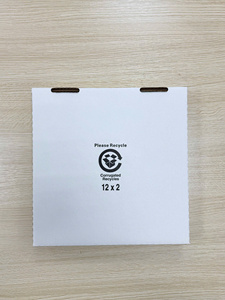 Boîte à pizza personnalisée de qualité alimentaire, emballage en carton ondulé recyclé, logo personnalisé, design couleur, vente en gros, usine - Product Image 5