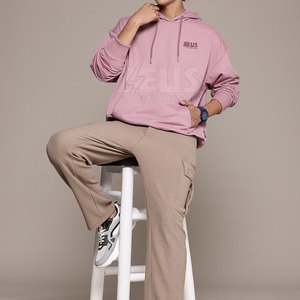Sweats à capuche oversize tendance pour hommes, mode décontractée, coton mélangé, pour toutes les saisons - Product Image 4