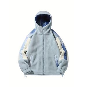 Customized <b>Sherpa</b> Fluffy Fleece Thermal Zipper Hoodie Sweatshirt OEM Service Eco-Friendly Windproof Men's Hoodies & Sweatshirts - Product Image 1