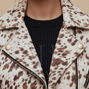 Chaqueta de Cuero Vacuno Premium para Mujer, Corte Clásico y Atemporal, Transpirable y de Secado Rápido, en Venta Online - Product Image 5