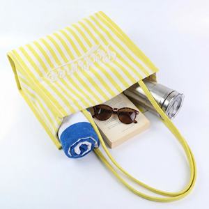 Bolsas de Mano a Rayas con Asas de Lona, Multiusos - Product Image 6