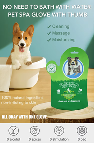 Mes gants de nettoyage pour animaux de compagnie (chiens, chats et lapins) - Lot de 6 - Gants doux pour le soin de la peau et le toilettage des animaux - Product Image 4