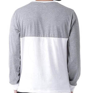 T-shirt de sport décontracté pour homme, qualité supérieure, meilleur design, uni, 100% coton, manches longues, avec logo personnalisable - Product Image 4