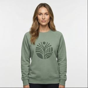 2025 nuevo suéter de mujer primavera y otoño de manga larga de cintura alta personalizado cuello redondo Sudadera con capucha sudadera de algodón de marca - Product Image 1