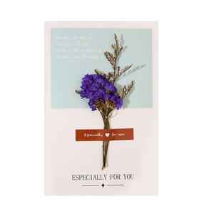 DIY Trockenblumen-Grußkarten-Bastelset für Kinder und Erwachsene Kunsthandwerk-Zubehör mit Umschlägen und Klebstoff - Product Image 5