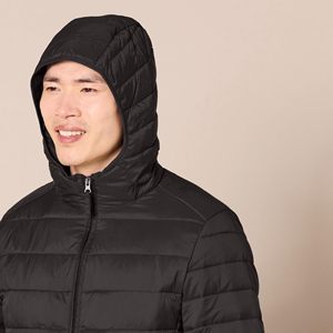Chaqueta acolchada personalizada para hombre con capucha, impermeable, con relleno de algodón, ropa de invierno, chaqueta de burbujas para hombre en venta a precio económico. - Product Image 3